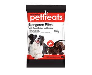 Kangaroo Bites with Sweet Potato & Parsley Dog Treats (200g) Australian Treats