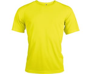 Kariban Mens Proact Sports / Training T-Shirt (Fluorescent Yellow) - RW2717