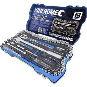 Kincrome 68 Piece 1/4inch & 1/2inch Drive Metric/AF Socket Set Lok On K27026