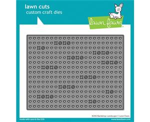 Lawn Cuts Custom Craft Die - XOXO Backdrop Landscape