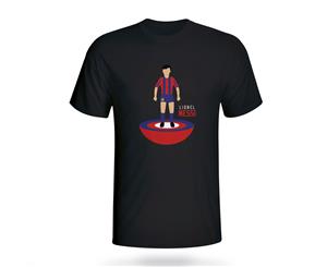 Lionel Messi Barcelona Subbuteo Tee (black)