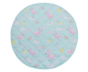 Lolli Living Round Kids Play Mat Flamingo