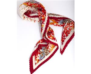 Lovisa Red Pleated Fabric Scarf