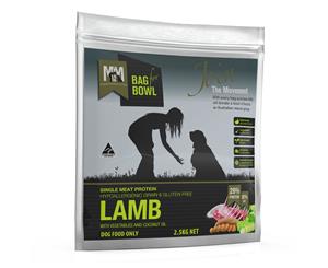 Meals for Mutts 2.5kg Lamb Single Protein Grain Free Adult Dog Dry Food (MFM)