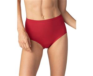 Mey Women 79528 Natural Second Me Cotton Highwaist Brief - Rubin Red