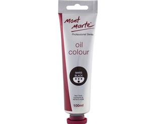 Mont Marte Oil Paint 100ml Tube - Mars Black