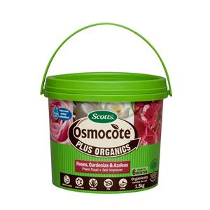 Osmocote Plus Organics 1.5kg Rose Gardenia And Azalea Fertiliser