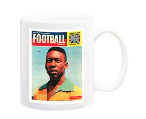 Pele Football World Cup Magazine Cover Poster Mug - 11 Fluid Oz