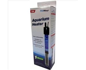 Petworx Aquarium Heater 25W Submersible Glass Approval Code Esv140616