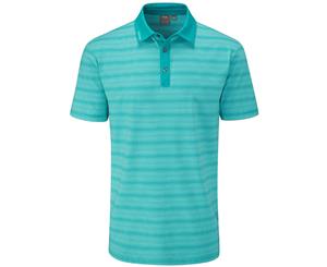 Ping Eugene Tailored Fit Polo - Lake Blue Multi - Mens