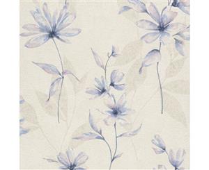 Rasch Lucera Floral Wallpaper Blue (608434)