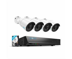 Reolink Security Camera System with 4pcs 5MP PoE Cameras and 8ch NVR