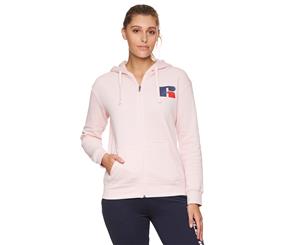 Russell Athletic Women's Zip Thru Hoodie - Dusty Rose