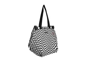 Sachi Shopping Trolley Bag Chevron Stripe