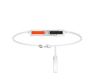 San Francisco Giants Diamond Link Bracelet For Women In Sterling Silver Design by BIXLER - Sterling Silver