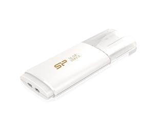 Silicon Power Blaze B06 Angled USB 3.0 External Flash Drive 16GB White - Computer File Storage Hub