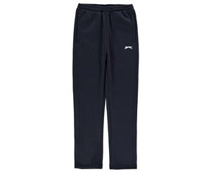 Slazenger Boys Open Hem Fleece Pants Trousers Bottoms Junior - Navy