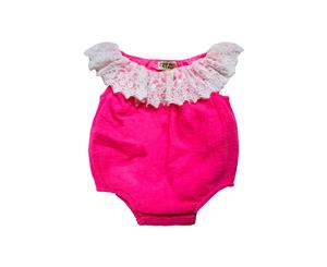 Sophie Catalou Girls' Lace Romper