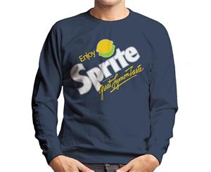 Sprite 80s Retro Logo Men's Sweatshirt - Navy Blue