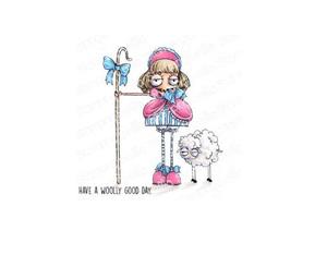 Stamping Bella Cling Stamps - Oddball Little Bo Peep - approx. 3.75 x 3 in.