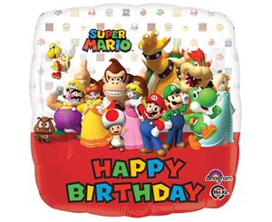 Super Mario Bros. 45cm Happy Birthday Foil Balloon