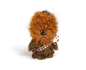 Super-Deformed Star Wars 22 Chewbacca with Porg Talking Plush