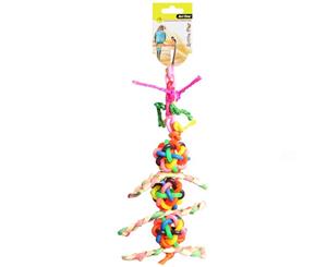 TPR Balls With Bells And Corrugated Board 26cm Bird Toy (Avi One)