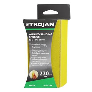 Trojan 220 Grit Jumbo Angled Sanding Sponge