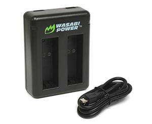 Wasabi Power DUAL Slot USB Battery Charger for GoPro HERO7 / HERO6 / HERO5 Black