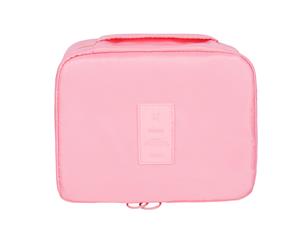 Waterproof Cosmetic MakeUp Travel Bag Organizer - Pink