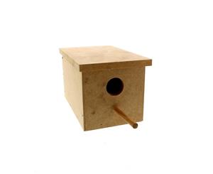 Wooden Finch Nest Box 12.5W x 20.5D x 12.5H cm Avi One House High Quality Strong