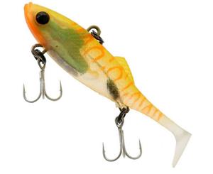 130mm Berkley Shimma Shad Lime Burner Soft Vibe Fishing Lure - 40g Soft Plastic