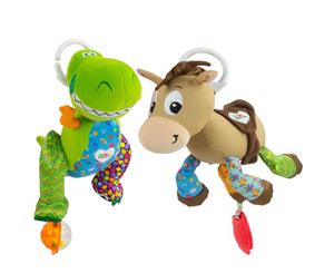 2PK Lamaze Toy Story Clip & Go Baby/Infant Activity Teether Toy 0m+ Bullseye/Rex