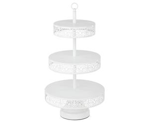 3-Tier Reversible Cupcake Stand | White| Victoria Collection