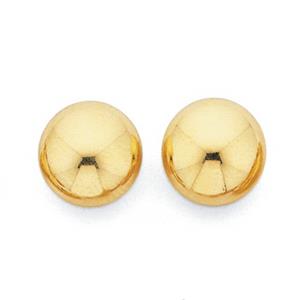 9ct Gold 8mm Ball Stud Earrings