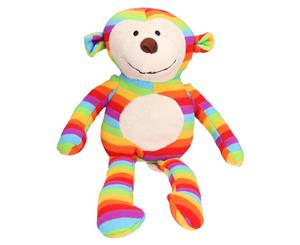 AB Tools Rainbow Sonny Monkey Dog Toy Cuddle Toy With Squeak 38cm/15"