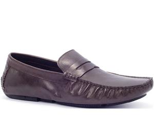 Antoine & Stanley Kingsman Men's Leather Loafers - Brown