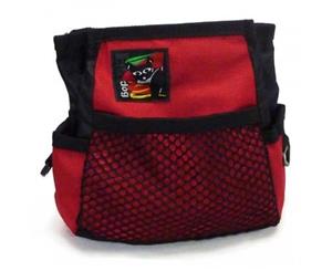 Black Dog Treat Tote - Regular With Belt [Colour Red]