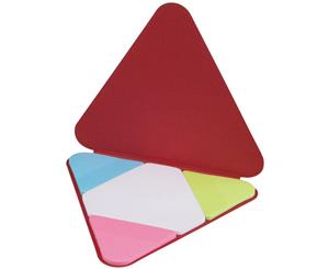 Bullet Triangle Sticky Note Pad (Red) - PF2111