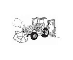 Class Act Cling Mounted Rubber Stamp 4.25 Inch X5.75 Inch Heavy Equipment