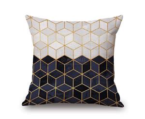 Cubes on Geometry Cotton&linen Pillow Cover 84421