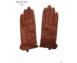 Dents Women's Leather Gloves Elegant - Orange