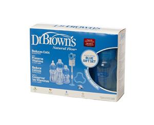 Dr Brown's Natural Flow Special Edition Wide Neck Blue Gift Set