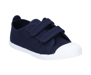 Flossy Girls Infants Sasha Touch Fastening Trainers Shoes - Navy