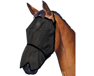 Flymask Onyx With Nose Flap Full - Black