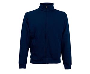 Fruit Of The Loom Mens Premium 70/30 Zip Neck Sweatshirt (Deep Navy) - RW3166