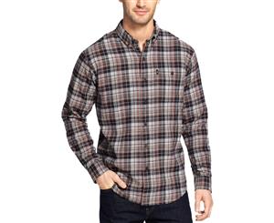 G.H. Bass & Co. Mens Plaid Flannel Casual Shirt