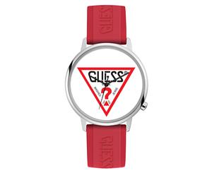 GUESS 40mm Hollywood Silicone Watch - Red/Multi