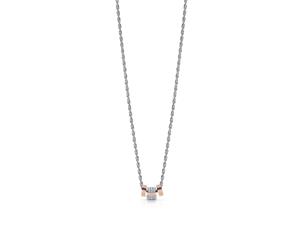 Guess womens Stainless steel Zircon gemstone pendant necklace UBN78040