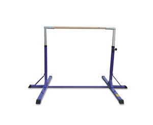 Gymnastic Horizontal Bar Sports Junior Training Bar Adjustable Height Kip Bar - Purple